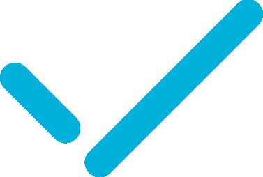 A blue checkmark icon symbolizing onboarding, verification, or approval.
